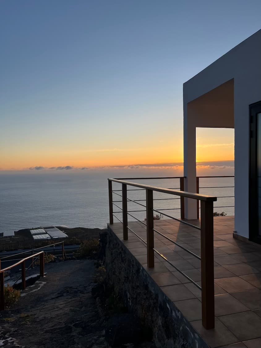 Sunset from second terrace